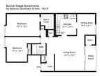 2BR 1BA (980sf)
