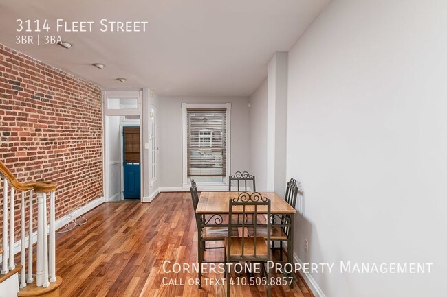 Building Photo - 3 bed, 3 bath I $2500| 3114 Fleet St. Balt...