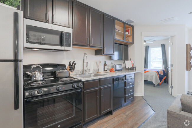 1 BR, 1 BA - Kitchen - Latitude | Student Housing