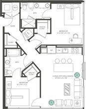 2C Two Bedroom - Two Light Luxury Apartments