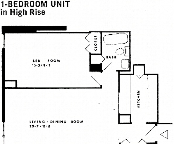 Plano de planta - Kingsbury Towers