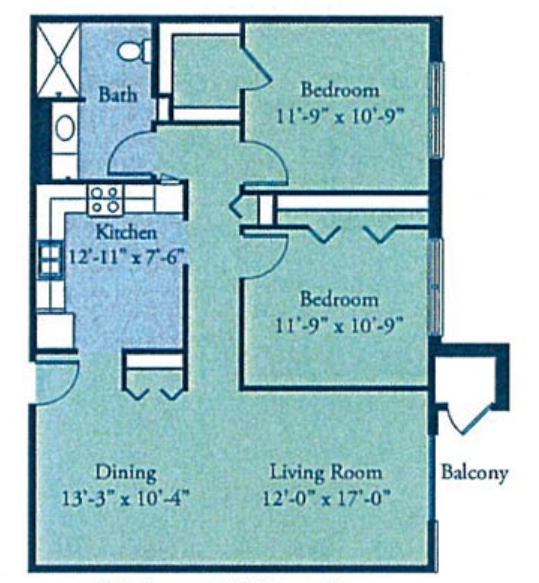 2br/1ba - Barrington Horizon Senior Living Community