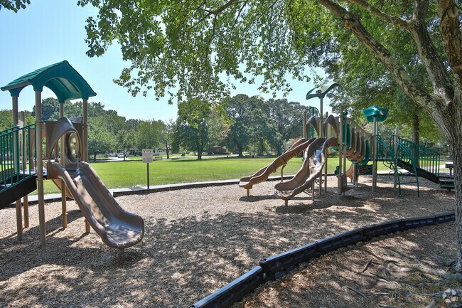 Pine Forest Park in Mauldin has playgrounds, and lots of room to run.