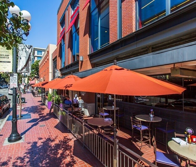 With its many bars, restaurants, and nightlife, the Gaslamp Quarter is known as San Diego’s playground