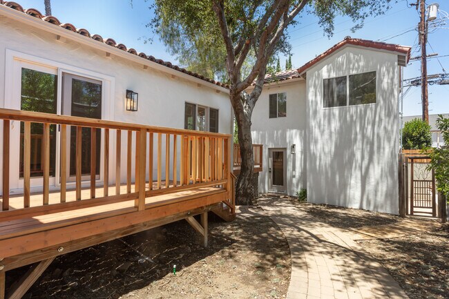 Side deck off of dining room, guest house in back - 11491 Sunshine Ter