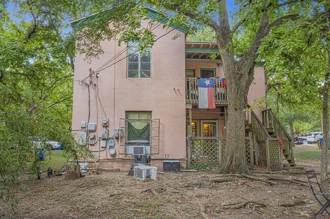 Back of the house. 2nd story deck is Unit B's. - 1500 Kirkwood Road