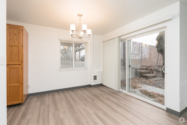 2BR, 1BA - 1100SF - Dining Room - Sunset House Apartments