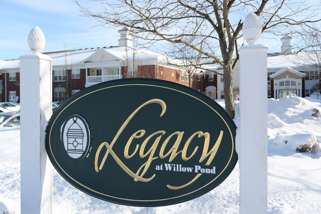 Sign in front of building - Legacy at Willow Pond