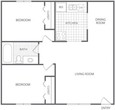 2 Bed 1 Bath - HC-D