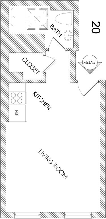 Plano de planta - 98 Christopher Street