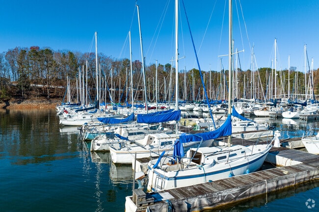 Residents in Oakwood can dock their boats at Sunrise Cove Marina.