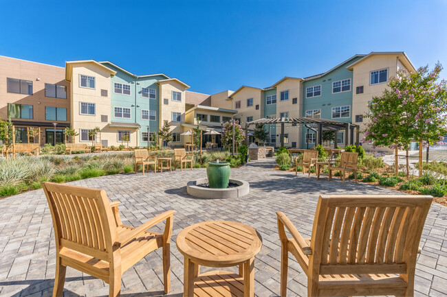 Beautiful Landscaping and Courtyard at Morgan Hill Senior Housing - Morgan Hill Senior Housing - Specials