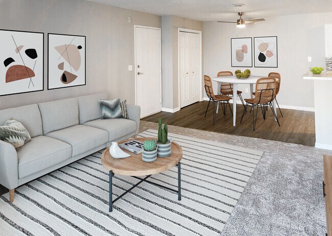 Sala de estar alfombrada y comedor independiente - Woodbury Heights
