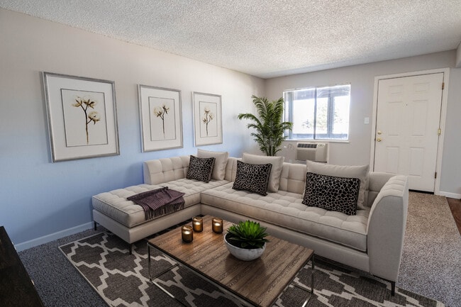 1BR, 1BA - Living Room - Bear Valley Village Apartments