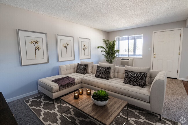 1BR, 1BA - Living Room - Bear Valley Village Apartments