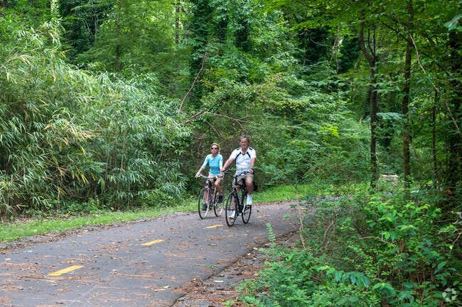 Enjoy a bike ride along the Ellerbe Creek Trail in the Weaver neighborhood.