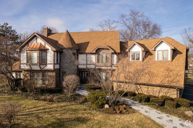 Brick multi-story luxury homes can be found along Sheridan Road in Waukegan.