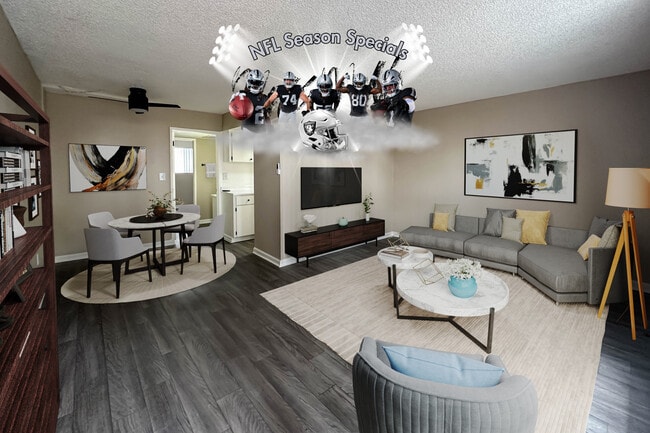 1 BR, 1 BA - Living Room - Maryland Park Apartments