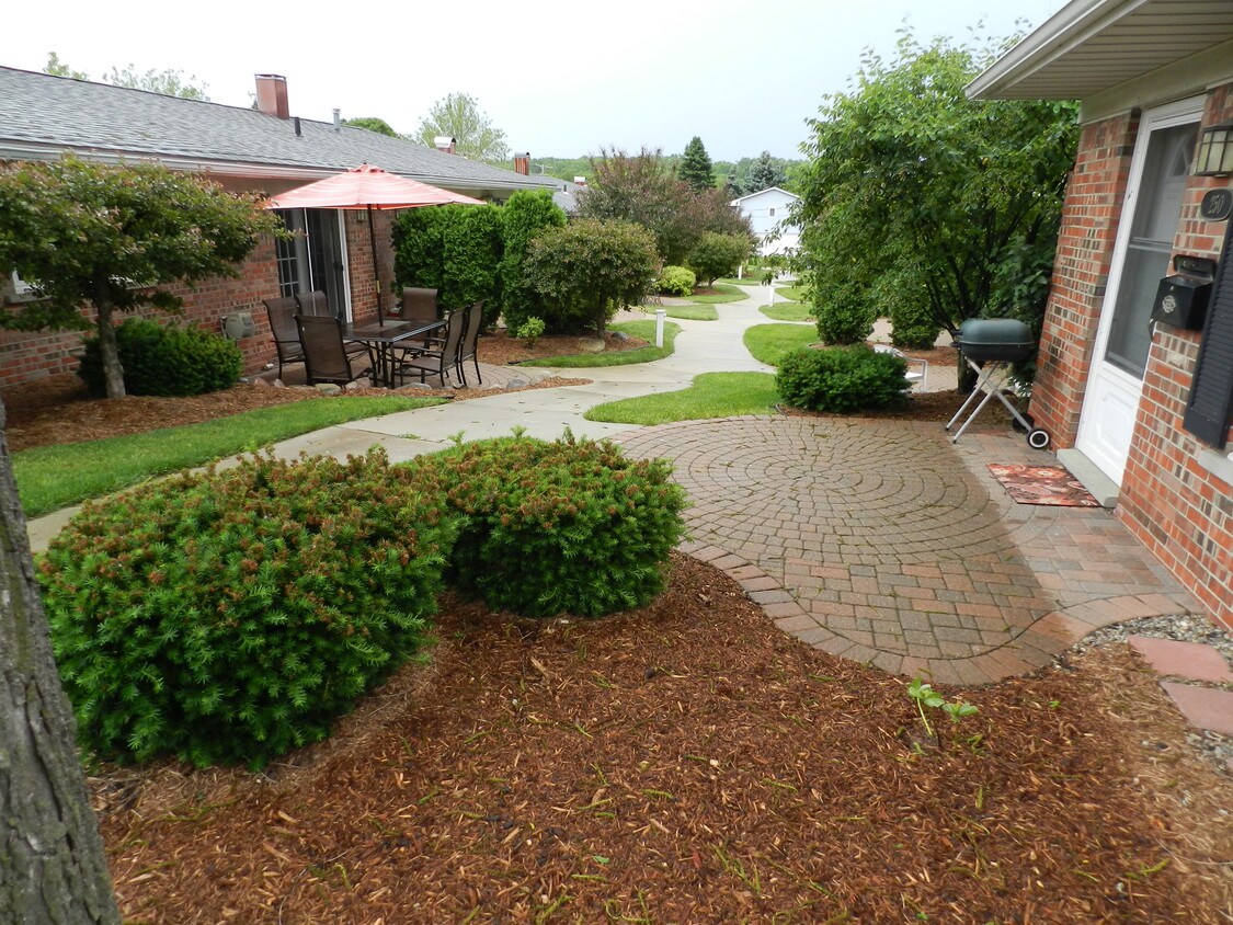 Each unit has its own patio - 232 Plymouth Rd
