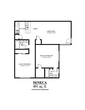 Two Bedroom, Two Bathroom, 891 SQFT