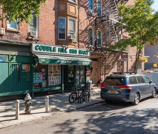 Several local businesses dot the neighborhood, including the Cobble Hill Mini Mart