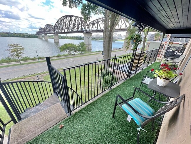 Balcony w/ Full River View - 212 Riverside Dr