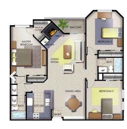 Bedroom #3 is the room for rent - 740 S Burnside Ave