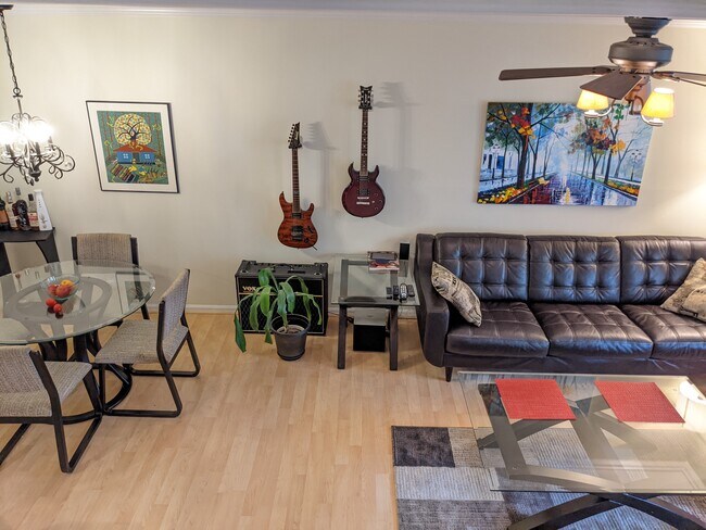 First floor living room and dining area - 10815 Hampton Mill Ter