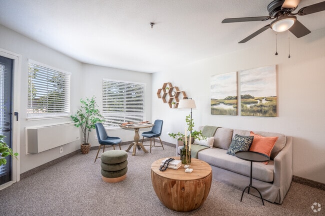2BR, 1BA - Sequoia - Living Room - Carlton Concord