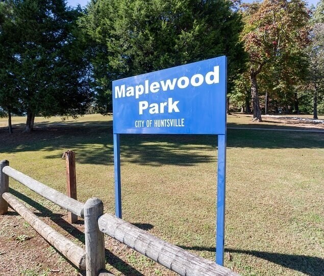Nearby Maplewood Park provides an open green space with picnic shelters and a walking path