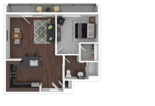 Large 1BR - Parkside Estates