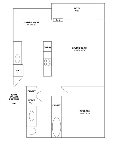1BR/1BA - Colton Apartments