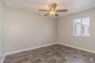 B1 - 2BR, 1BA - 750SF - Primary Bedroom - Mariposa Flats