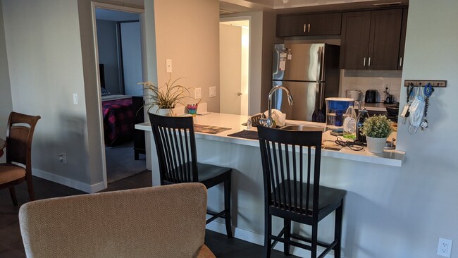 VIEW OF KITCHEN FRIDGE D/W MICRO COFFE MAKER RANGE PROVIDED - 1824 Firethorne Plz