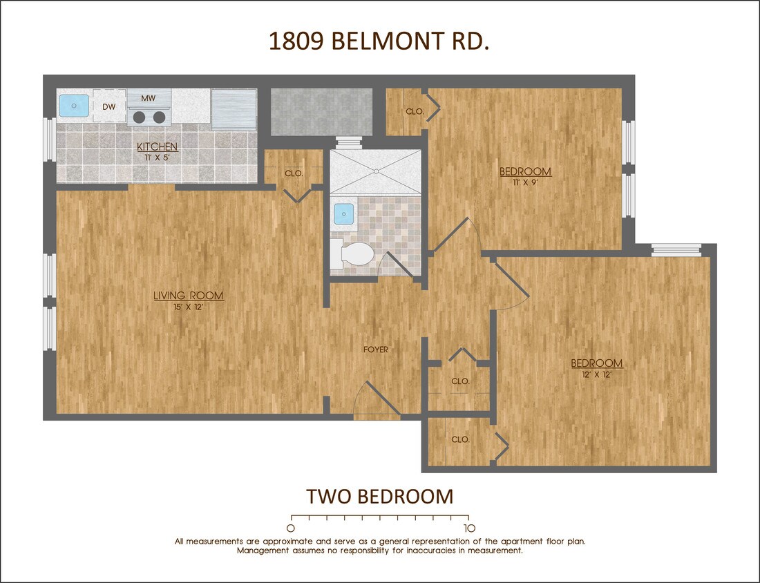 Plano de planta - 1809 Belmont