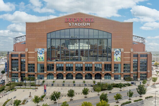 Fletcher Place residents have easy access to Colts games at Lucas Oil Stadium.