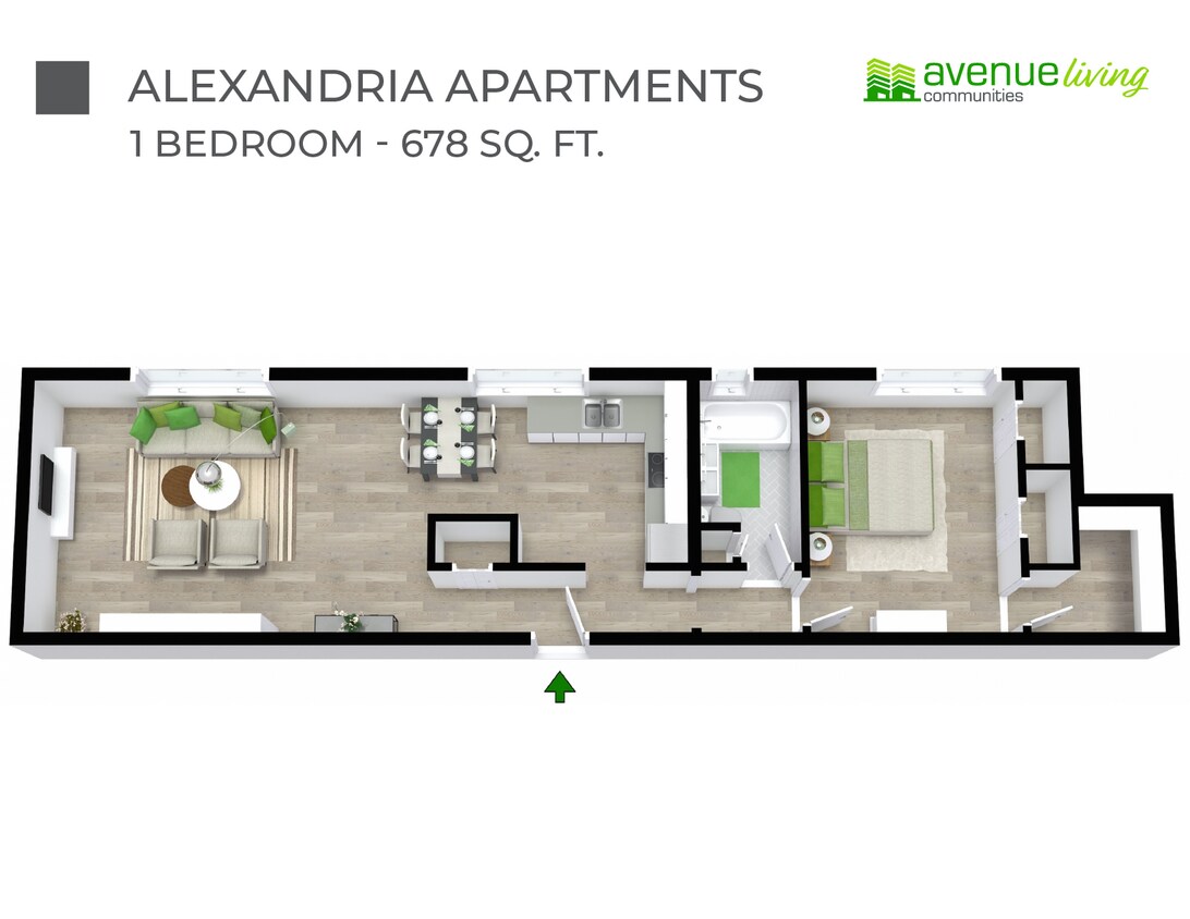 Floorplan - Alexandria Apartments