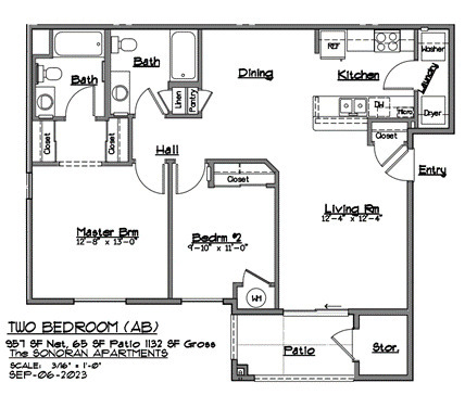 Plano de planta - Vistara Apartments