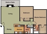 2 Bedroom / 2 Bath 980 sq ft