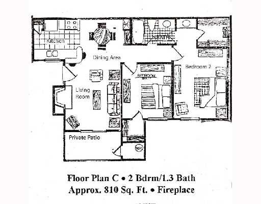 Plano de planta - Villa Oaks West Condos