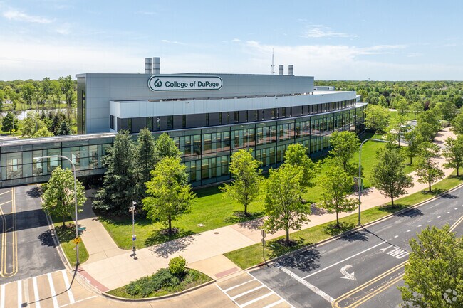 College of DuPage is 9 miles away from West Chicago and offers two-year associate degrees.