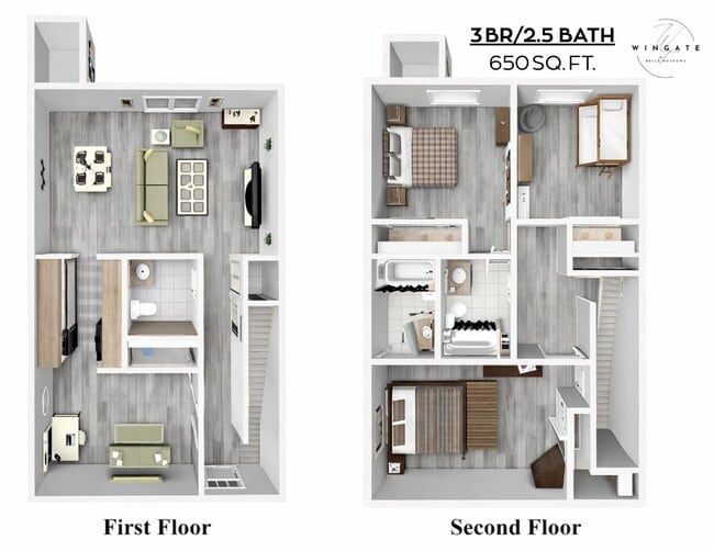 3BR/2.5BA - Wingate at Belle Meadows Apartments
