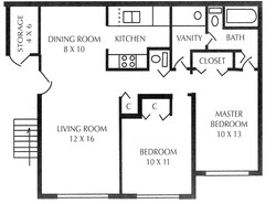 2HAB/1BA - Maplewood Apartments