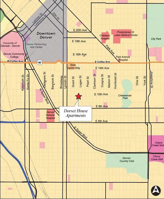 Vicinity Map - Dorset House Apartments
