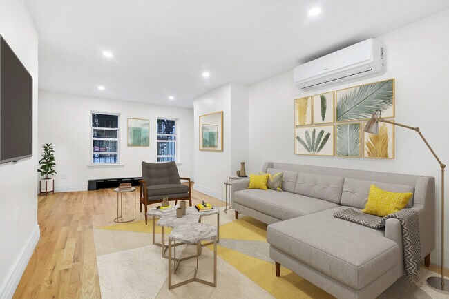 Living Room, Virtually Staged. - 32A Buffalo Ave