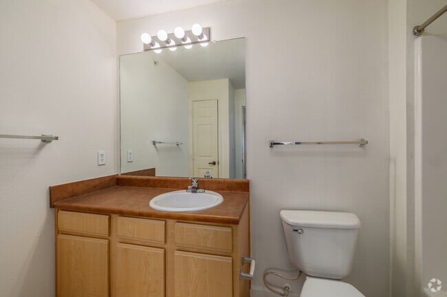2BR, 2BA - 959SF - Primary Bathroom - The Villas at Copper Leaf