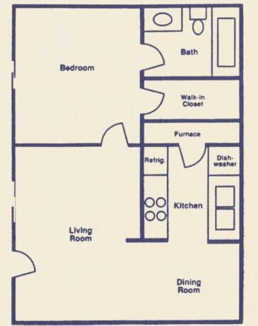 1HAB/1BA - Fountainridge Apartments