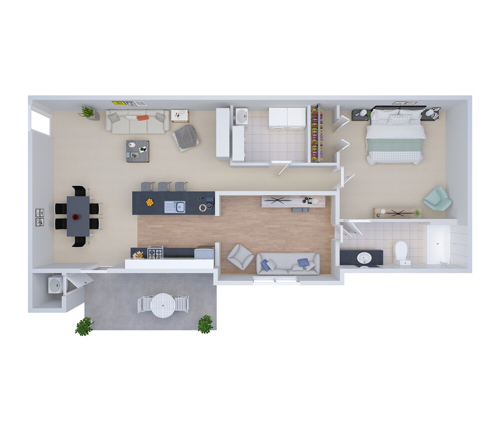 Hunter Ridge 3D Layout - Hunter Ridge Apartments