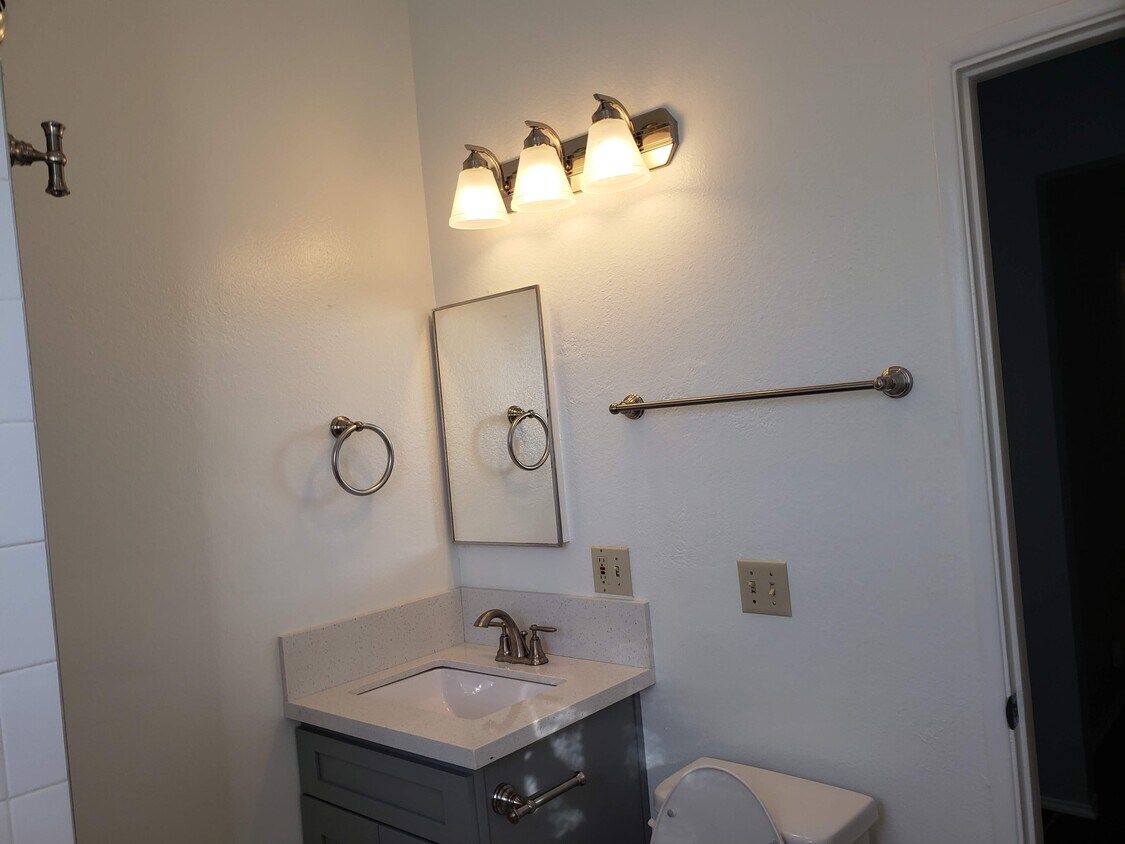 newly renovated bathroom - 868 1/2 W 43rd St