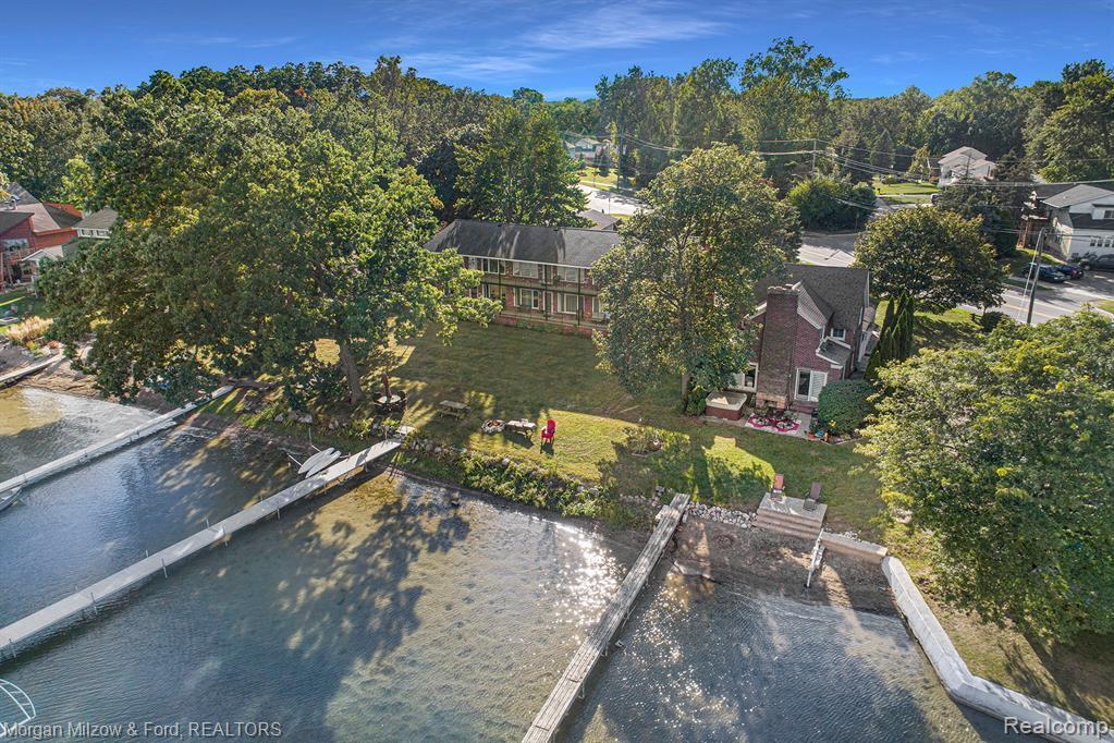 View of Front of Building from Lakefront - 5375 Cooley Lake Rd